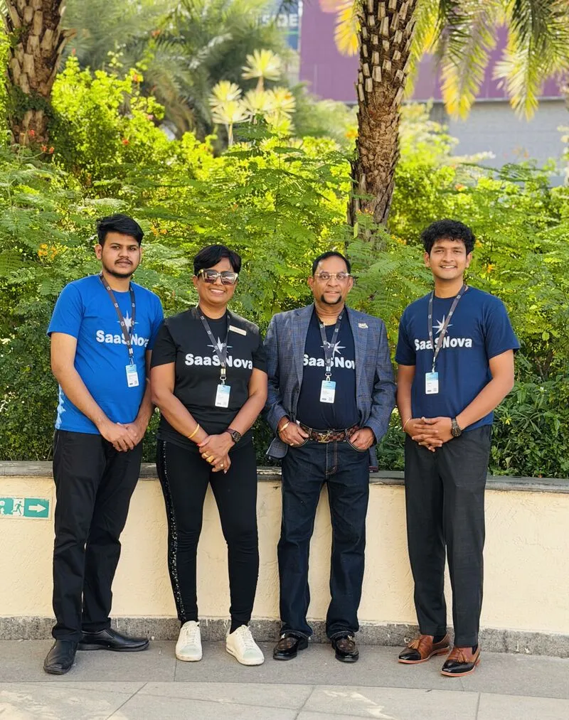 The SaaSNova team at an industry event
